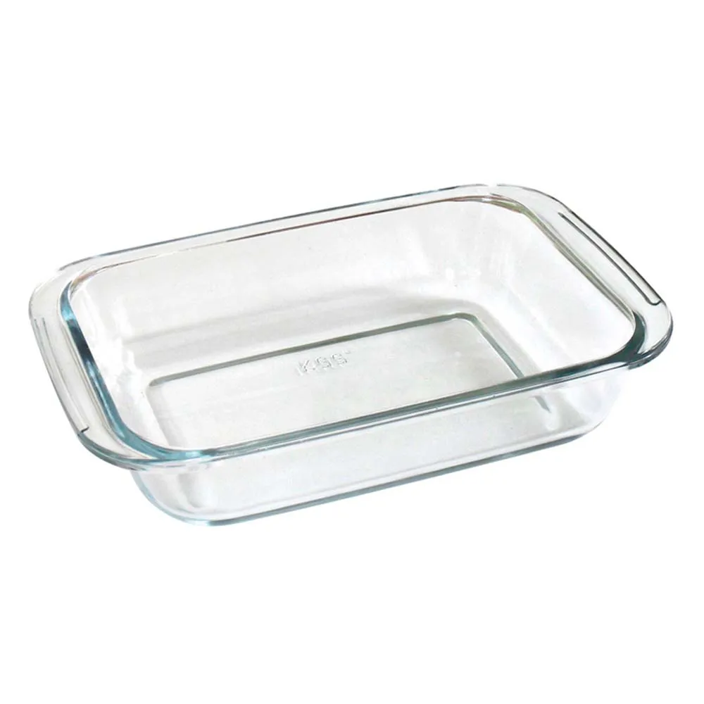 Fuente Rectangular Carol De Vidrio Templado 35 Cm