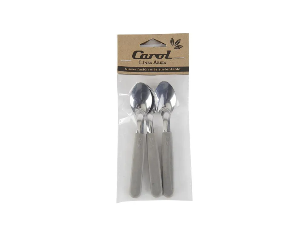 Cucharita De Te Gris x3