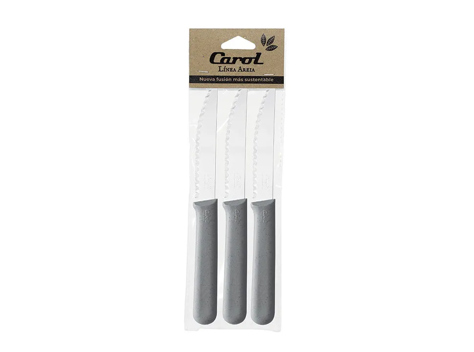 Cuchillo Gris x 3 Carol