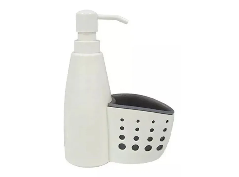 Dispensador De Jabón Líquido Con Porta Esponja