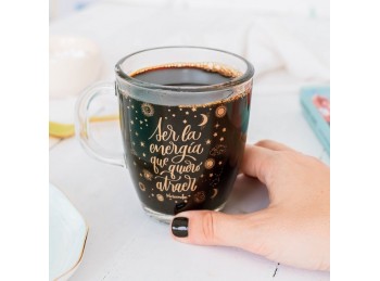 Taza café de vidrio