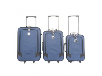 Valija Soft 600D mediana azul 21