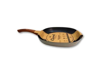Bifera Lisa Antiadherente Mango Simil Madera 25 Cm