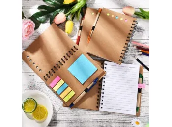 Cuaderno Anotador Con Lapicera Y Accesorios