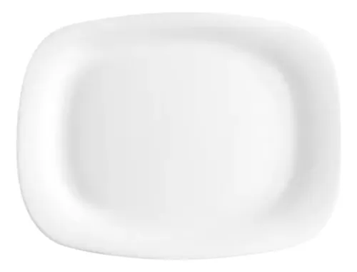 Fuente rectangular de vidrio opal 22,5 x 30 cm