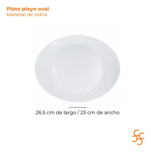 Plato oval 23x26,5 cm