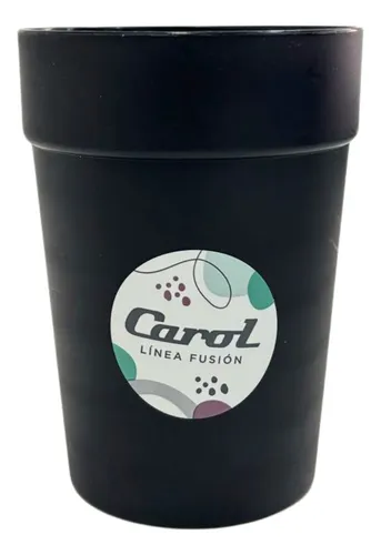 Vaso plástico negro 420ml negro