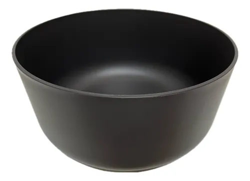 Bowl de plástico recto 20 x 10 cm negro