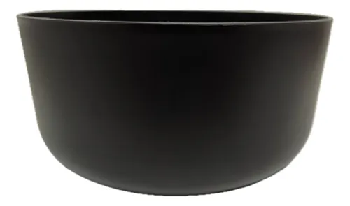 Bowl de plástico recto 20 x 10 cm negro