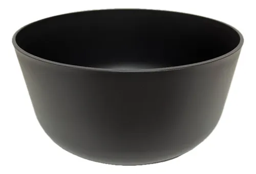 Bowl de plástico recto 20 x 10 cm negro