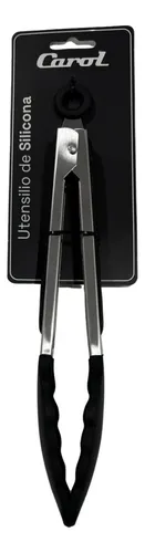 Pinza de acero con mango negro