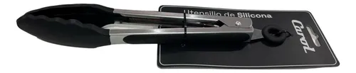 Pinza de acero con mango negro