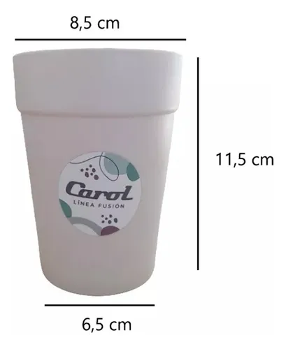 Vaso plástico tiza 420ml 