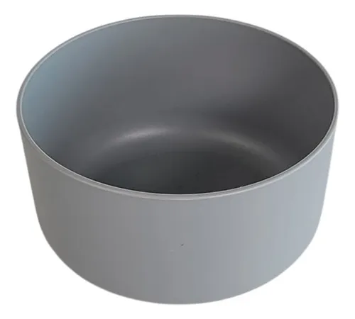 Compotera de plástico gris 11 cm