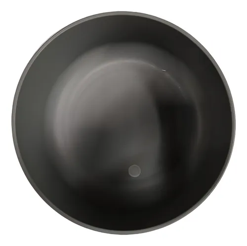Compotera de plástico negro 11 cm