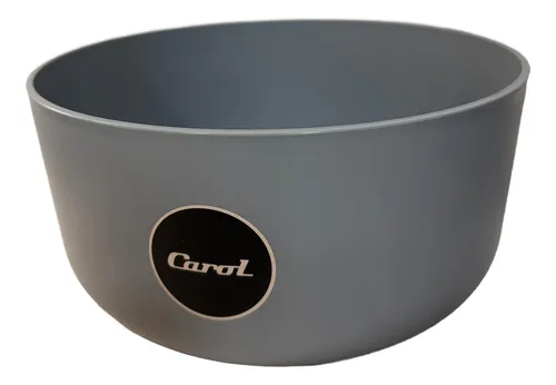 Bowl plástico gris recto 20x10