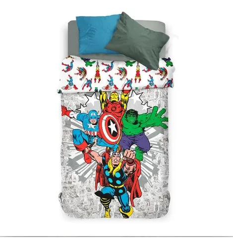 Acolchado reversible Advengers 1 1/2