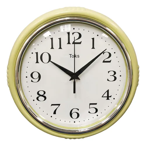Reloj de pared chico amarillo