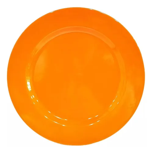 Plato chico de plástico naranja