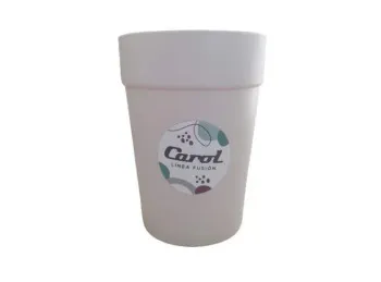 Vaso plástico tiza 420ml 