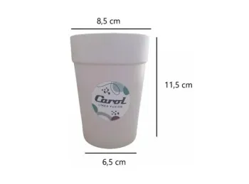 Vaso plástico tiza 420ml 